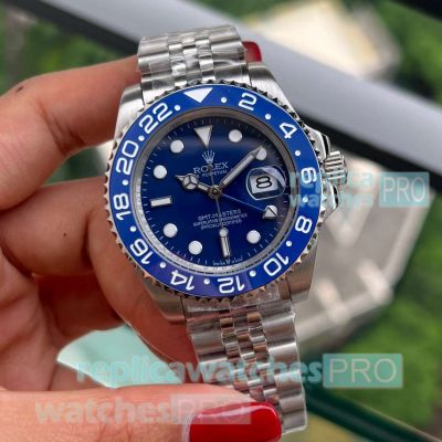 AAA Replica Rolex Wildman GMT-Master II Mingzhu Watch All Blue Ceramic Bezel